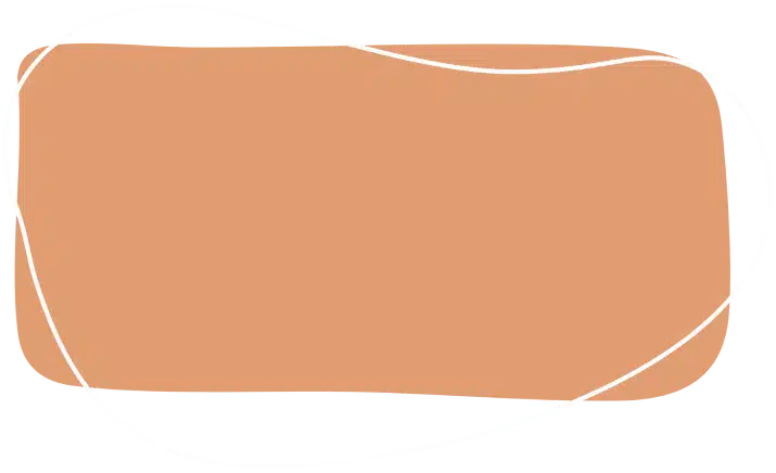 orange blob Brown blob with white outline